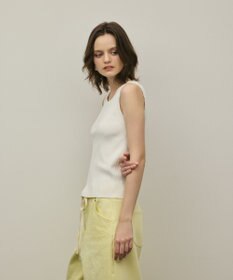 GRACE CONTINENTAL リブニットタンクトップ