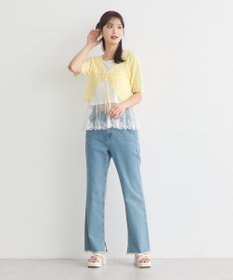 earth music&ecology チュールレースヘムインナー