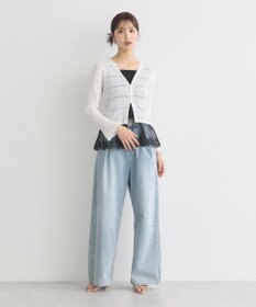 earth music&ecology チュールレースヘムインナー