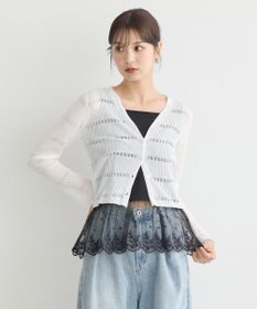 earth music&ecology チュールレースヘムインナー