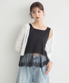 earth music&ecology チュールレースヘムインナー