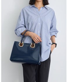 MioFIRANO ホースシューエナメルハンドバッグ 2WAY　FIRANO フィラノ