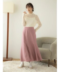 earth music&ecology ハイネックシアーフラワーインナー