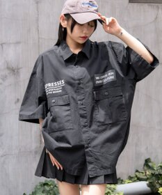 WEGO 【ユニセックス着用ITEM】ミリタリーハーフスリーブシャツ