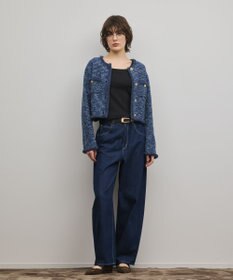 GRACE CONTINENTAL ツイードニットカーディガン