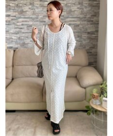 Green Parks AnriettMusee レースロングワンピース