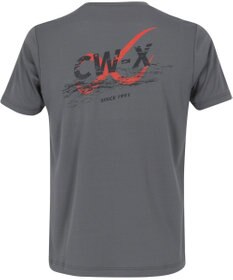 CW-X 【UNISEX】 CW-X トップス Ｔシャツ 半袖 3分袖 Ｕネック メッシュ素材 UVカット率90%以上(本体) ユニセックス DLR195 /ワコール