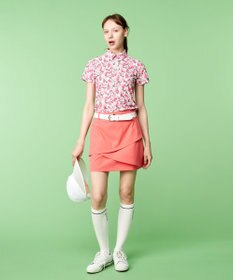 23区GOLF 【WOMEN】【吸水速乾・UVケア】ＳＡＫＵＲＡモチーフプリント 半袖シャツ