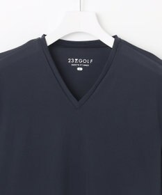 23区GOLF 【MEN】【吸水速乾・UVケア】30デニール 無地Vネックインナーシャツ