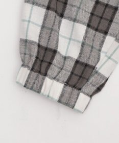 WEGO 【ユニセックス着用ITEM/MLサイズ展開】チェックグラフィックZIPパーカー（LS）