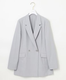 ANY SIS 【UVカット・接触冷感・吸水速乾】スマートビューティストレッチ  ダブルブレストジャケット ブルーグレー