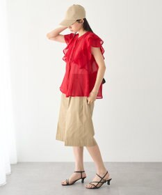 earth music&ecology ラッフルブラウス