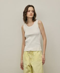 GRACE CONTINENTAL リブニットタンクトップ