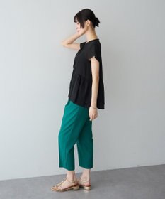 YECCA VECCA ペプラムシアーブラウス