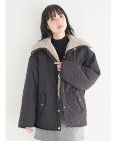 earth music&ecology リバーシブルボアブルゾン