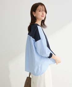 Green Parks ７分袖サイドシャーリングドッキングプルオーバ