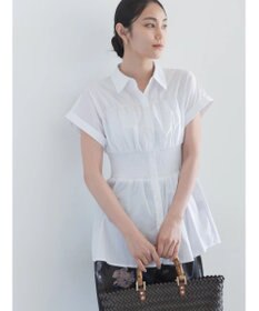 Te chichi 【接触冷感】ターンバックスリーブシャーリングブラウス