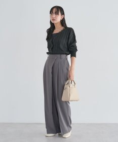 Green Parks アシメウエストタックパンツ