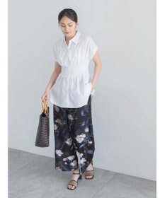 Te chichi 【接触冷感】ターンバックスリーブシャーリングブラウス