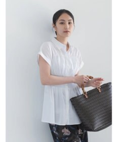 Te chichi 【接触冷感】ターンバックスリーブシャーリングブラウス