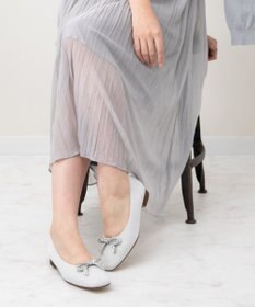 Bridget Birkin 【Bridget Birkin】ビジューリボンラメパンプス