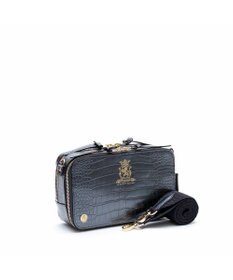 A.D.M.J. 【牛革】クロコ型押しスクエアショルダー