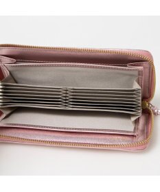 UNBILLION ペルケ perche / レザーメッシュ・ジャバラカード長財布