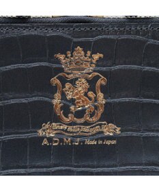 A.D.M.J. 【牛革】クロコ型押しスクエアショルダー