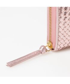 UNBILLION ペルケ perche / レザーメッシュ・ジャバラカード長財布