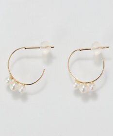 Phoebe 【K10】フルールパールフープピアス