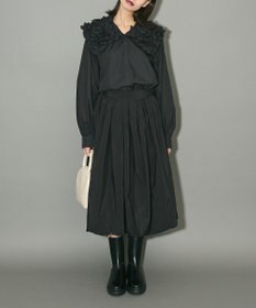 Green Parks フリルビッグカラーブラウス