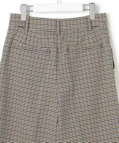 23区 ライトツイード チェック ハーフパンツ