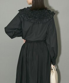 Green Parks フリルビッグカラーブラウス