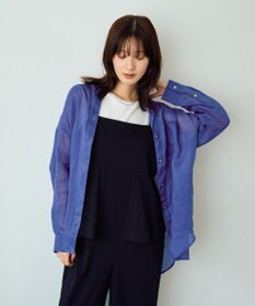 YECCA VECCA 3wayシアーリネンシャツ