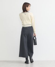 earth music&ecology キャットロゴショートニットプルオーバー