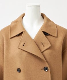 23区 S 【エステータ】ウールリバー ケープ付き コート