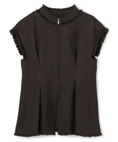 uncrave リネンライクツイル ジレブラウス