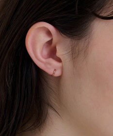 Phoebe 【金属アレルギー対応】ミニフープペアピアス  ローズゴールド/BOX付き