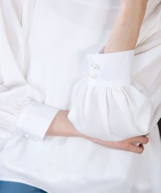 Tiaclasse 【洗える】ラグランパフスリーブブラウス