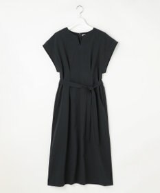 自由区 【ベルト付き】ウーステッドライク ワンピース