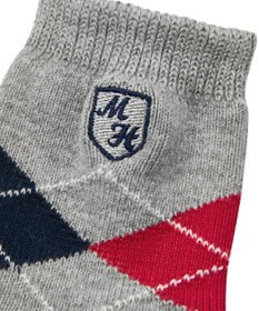 MIKI HOUSE HOT BISCUITS 【ミキハウス】【11-21cm】 アーガイル柄ソックス