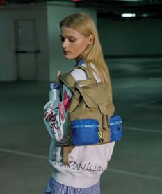 LeSportsac MSGM VOYAGER BACKPACK/ボヤージャーカーキ/ブルー