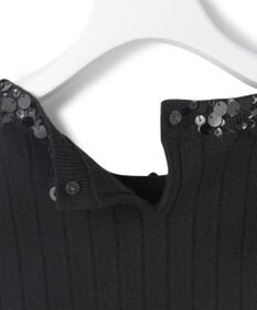 23区 S スパンコール ワイドリブ ニット