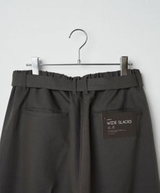 WEGO トロミ　ベルト付きワイドスラックス