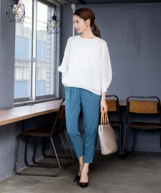 Tiaclasse 【洗える】ラグランパフスリーブブラウス