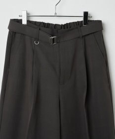 WEGO トロミ　ベルト付きワイドスラックス