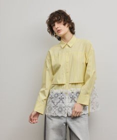 GRACE CONTINENTAL レースティアードシャツ