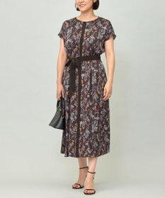 自由区 S 【ご好評につき追加生産・新色追加】ハーバルフロープリント ワンピース