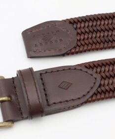 JOSEPH ABBOUD 【イタリア素材・ストレッチ・日本製】 ストレッチレザー ベルト