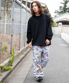 WEGO 【ウエストゴム/手洗い可】ナイロン　トラックパンツ